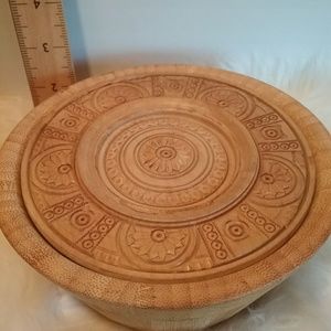 Rice bowl wood handcrafted